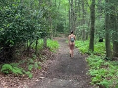 女, 露出狂, 裸, ヌーディスト, アウトドア, 公共, 現実, 一人