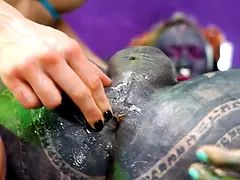 素人, アナル, フィストファック, ドイツ人, Hd, タトゥー, 三人, オッパイの