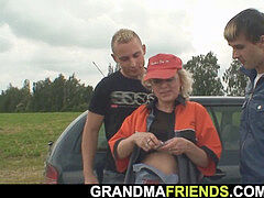Blasen, Tschechisch, Doppelpenetration, Reif, Flotter dreier