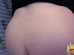Teen Pawg Anastasia Sucks and Fucks Outdoors for Everyone to See - Big natural tits and fat ass