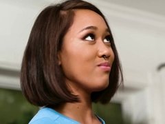 アジア人, お尻, チン, バック, 顔射, 彼女, 小柄, ティーン