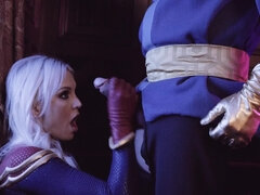 Gros seins, Blonde, Sucer une bite, Hard, Fête
