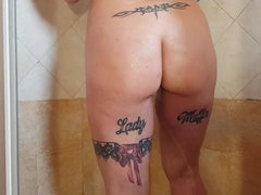 Grosser arsch, Blasen, Paar, Hundestellung, Selbstgemacht, Masturbation, Muschi, Rasiert