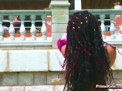 Bondage discipline sadomasochisme, Gebondenheid, Dominatie, Zwart, Groep, Hd, Pissen, Openbaar