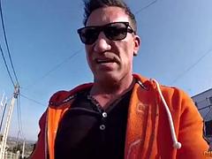 デカ尻, 黒人, ブロンド, フェラチオ, イく瞬間, 黒人, ハメ撮り, オッパイの