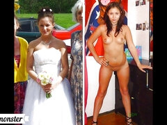 Brides dressed and undressed60fps - Mom