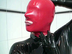 ビッチ, 黒人, ヒール, ゴム, ゴムタイツ