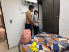 Amateur, Big ass, Blowjob, Hd, Latina, Maid, Pussy, Riding