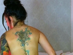 Arsch, Grosser arsch, Braunhaarige, Nippel, Solo