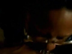 Ebony BBW giving sloppy head 1