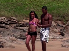 Пляж, Минет, Брюнетки, Хд, Межрасовый секс, Латиноамериканки, Молоденькие, Сиськи