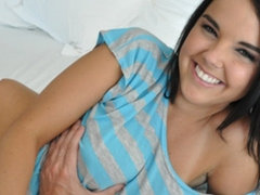 Tussi, Grosser arsch, Grosse titten, Blasen, Braunhaarige, Hundestellung, Pornostars, Pov