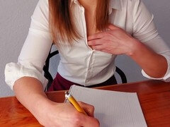 Enthousiasteling, Seksspeelgoed, Vrouw, Duits, Schoolmeisje, Mager, Tieten likken, Speelgoed