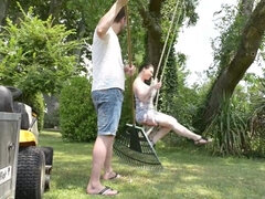 18 jaar, Bruinharig, Hd, Moeder die ik wil neuken, Natuurlijk, Buiten, Zuigen, Tiener