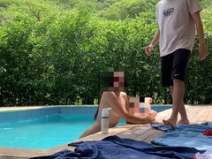 Grosser arsch, Grosse titten, Fetisch, Handjob, Latina, Milf, Im freien, Pool