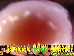 Webcam inwards ebony pinkish labia flashing creamy ejaculation with rod inwards part two