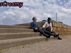 Strand, Blasen, Spermaladung, Fetisch, Flashen, Italienisch, Nackt, Spanner
