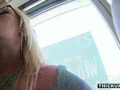 Katie kush showcases off warez in public