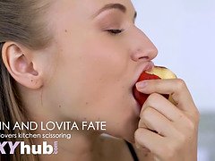 Lesbian compilation of mega babe Aislin pussy eating orgasms