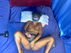 Africano, Beso negro, Ébano, Penetracion con dedos, Masturbación, Orgasmo, Solo, Puta