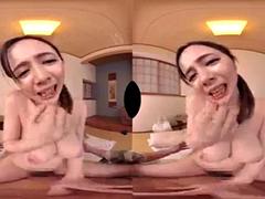 3 dimensionaal, Aziatisch, Grote mammen, Japaans, Realiteit, Tieten likken