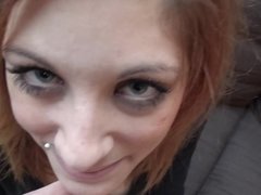 デカパイ, フェラチオ, カップル, Hd, 自然山雀, ハメ撮り, 赤毛, ティーン