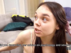 18, お尻, 舐める尻, ズームショット, 女 人男 人, コキ, ティーン, 三人
