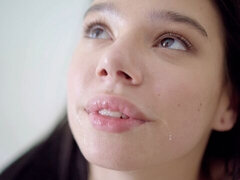 フェラチオ, 茶髪の, バック, キス, なめる, オマンコ, ガリガリ, ティーン