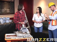 デカチン, デカパイ, 茶髪の, 巨大, 旦那, 淫乱熟女, 叫ぶ, オッパイの