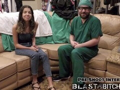 舞台裏, ボンデージ, 中出し, 医者, オナニー, オーガズム, オマンコ, バイブレーター