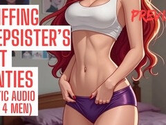 Cum in stepsister's panties with a hot audio experience from Orgasmicaudio