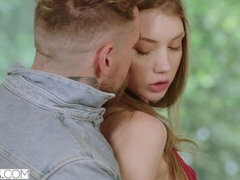 Kont, Pijpbeurt, Hondjeshouding, Roodharige vrouw, Geschoren, Tiener