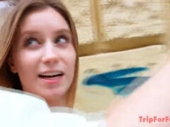 Stunning 20-year-old Russian girl, Kei, in intense interracial creampie scene