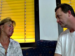 Grosse bite, Sucer une bite, Femme couguar, Allemand, Hard, Mature, Mère que j'aimerais baiser