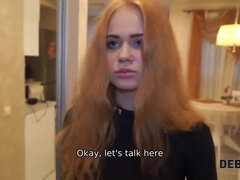 18 ans, Grosse bite, Sucer une bite, Chatte, Rousse roux, Rugueux, Russe, Adolescente