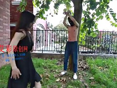 Chinese Mistress trampling and Kicking