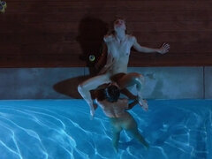 Penetracion con dedos, Hd, Lesbiana, Lamidas, Tetas naturales, Piscina, Coño, Tetas