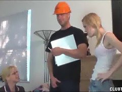 美人, ブロンド, 巨乳な, エロ熟女, 手コキする, 母, 義母, ティーン