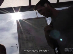 素人, バス, カップル, 浮気する, お金, 公共, ティーン, 妻