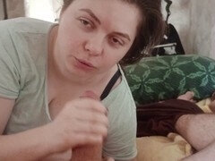 素人, フェラチオ, 口内発射, チン, 淫乱熟女, ロシア人, フェラする, ゴックンする