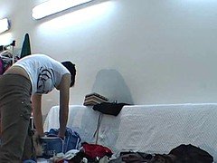 Backstage fun with energic czech teen