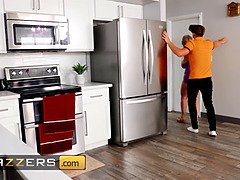 Oliver Flynn Accidentally Finds Dee Williams In The Kitchen And She Surprises Him With Anal