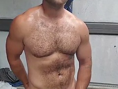 Verga grande, Corridas, Erótico, Gay, Masturbación, Músculo, Aceite, Ducha