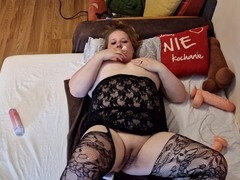 18 ans, Rondelette, Gode, Extrême, Gode énorme, Masturbation, Chatte, Jouets