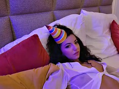 Morena, Engañando, Papá, Europeo, Novia, Sexo duro, Adolescente, Tetas