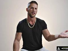 HETEROFLEXIBLE - How Men Orgasm With Muscular Hunk Roman Todd! WATCH HIM JERK OFF! FULL SCENE