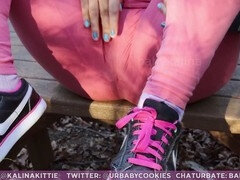 食い込み, 捕まる, イく瞬間, 足, ジム, オマンコ, スパンデックス, ティーン