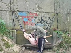 緊縛, デカチン, ボンデージ, 足, ゲイ, ドイツ人, スパンキング, 拘束