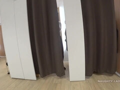 デカパイ, 巨乳な, フェティッシュ, 母, 公共, ロシア人, 一人, オッパイの