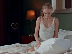 Blonde Lesbian Lingerie Masturbation